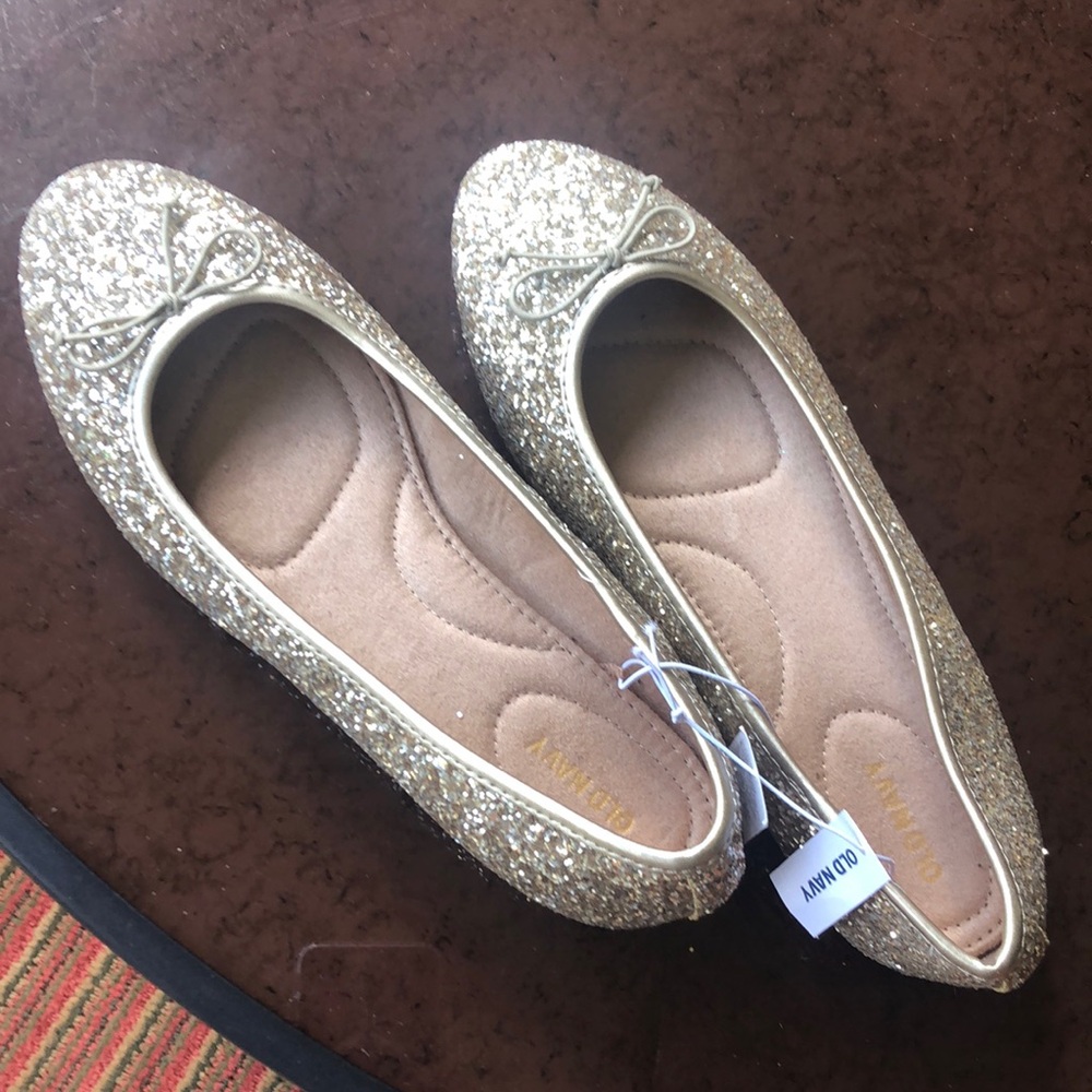 Sparkle Gold ballet flats from Old Navy